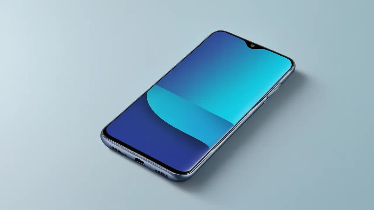 Ilustración vectorial minimalista de un smartphone