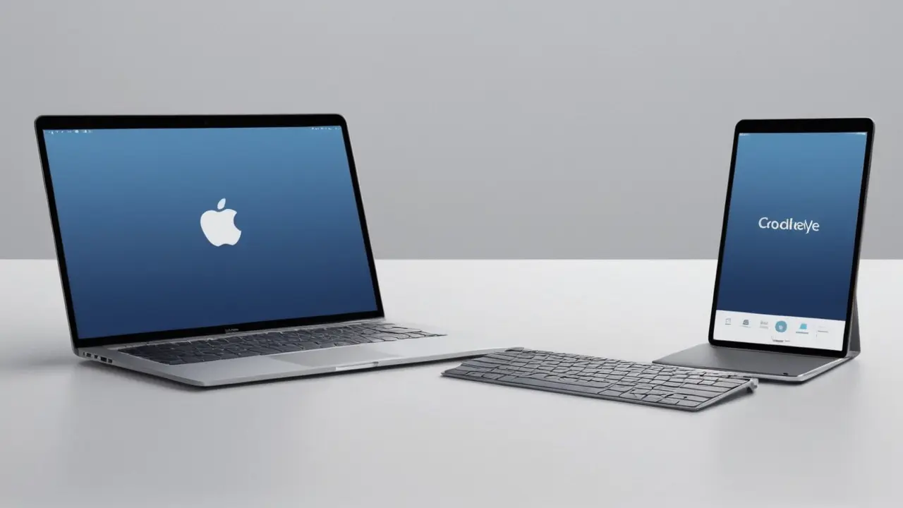 Ilustración vectorial de dispositivos Apple conectados