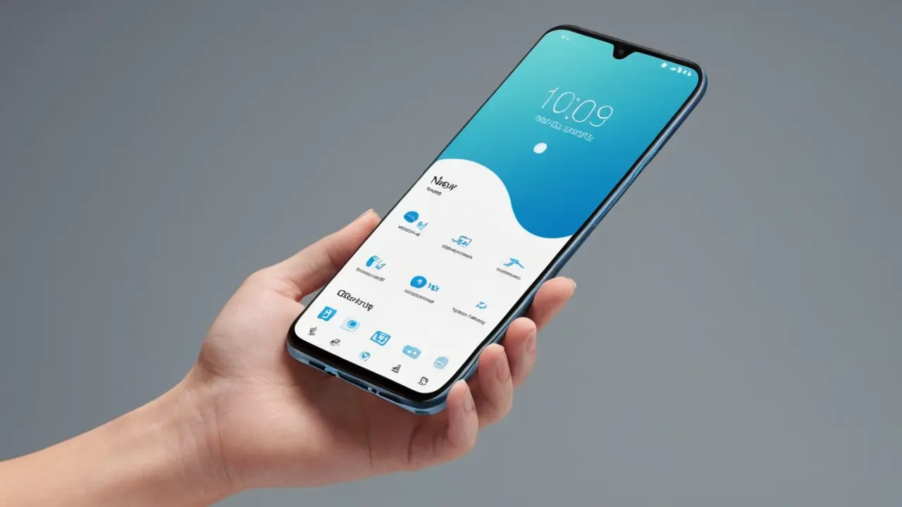 Smartphone plegable de diseño moderno y minimalista