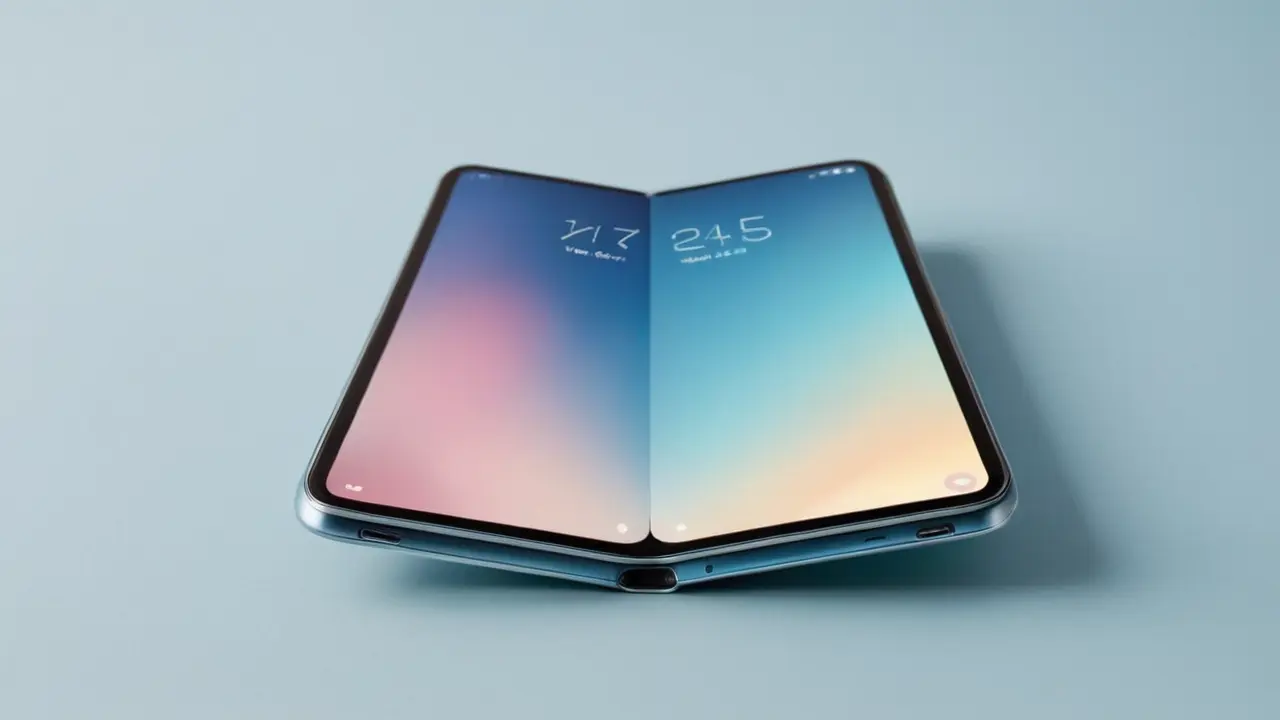 Smartphone plegable con diseño profesional y minimalista