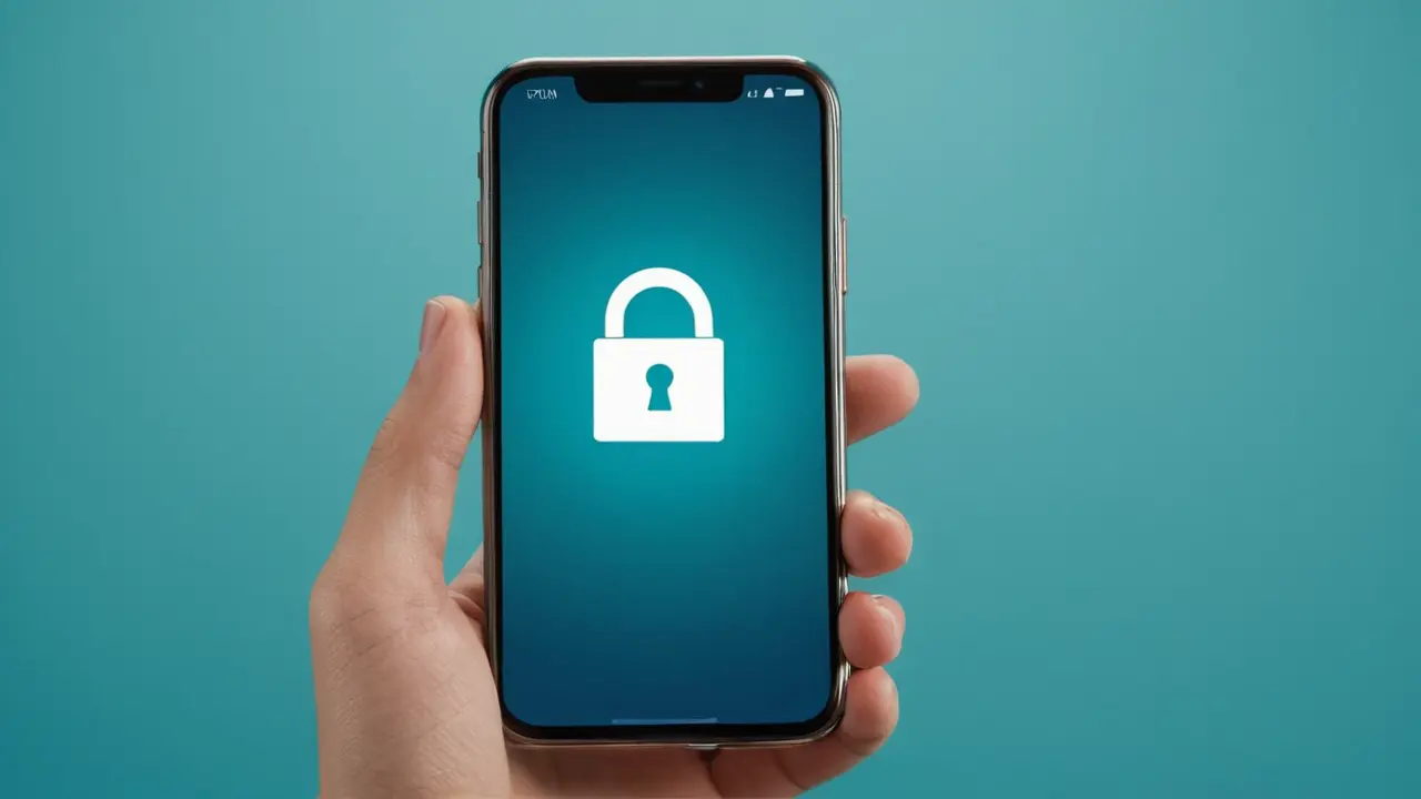 Ilustración de seguridad y privacidad móvil