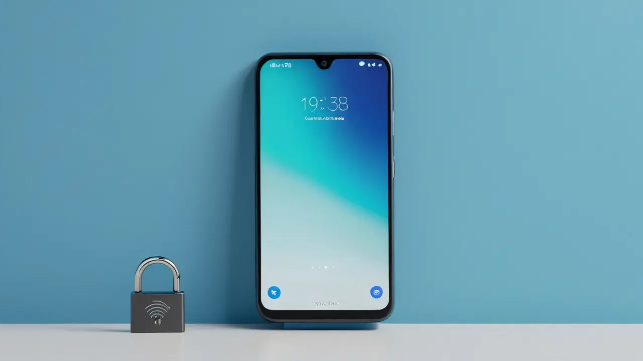 Ilustración de seguridad y conectividad móvil