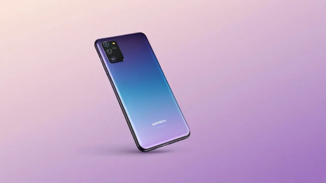 Representación minimalista de un smartphone y funciones
