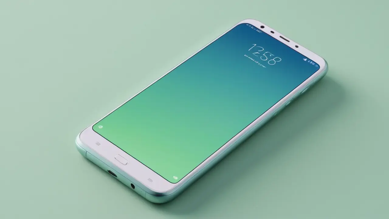 Smartphone vectorial con iconos de sus funciones