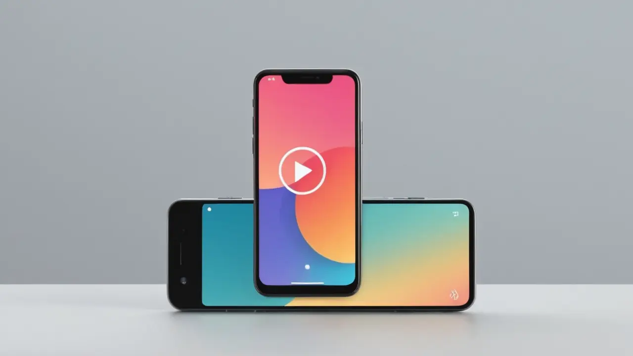 Diseño vectorial minimalista de un smartphone