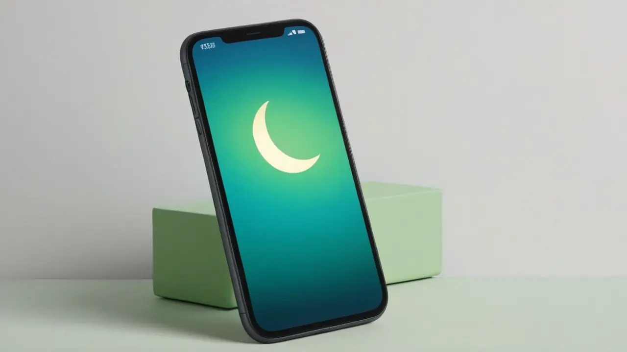 Smartphone minimalista con batería totalmente cargada