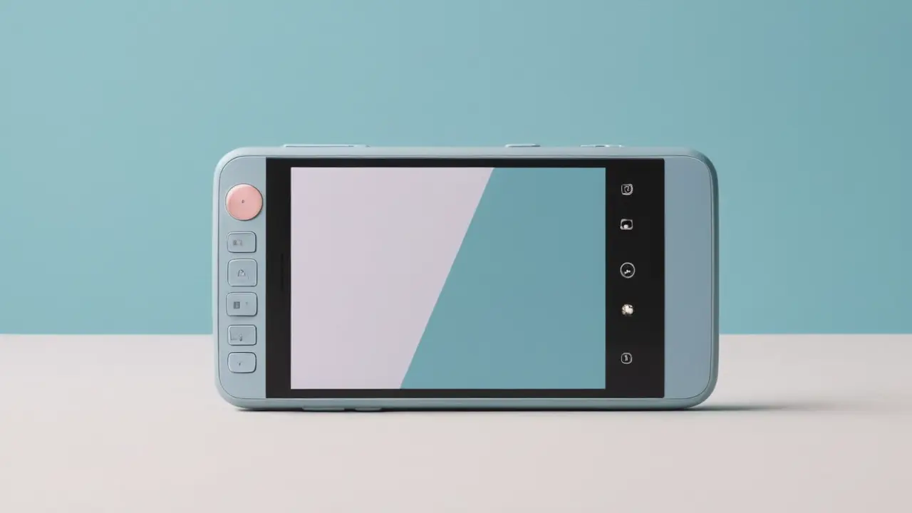 Diseño vectorial de smartphone con cámara