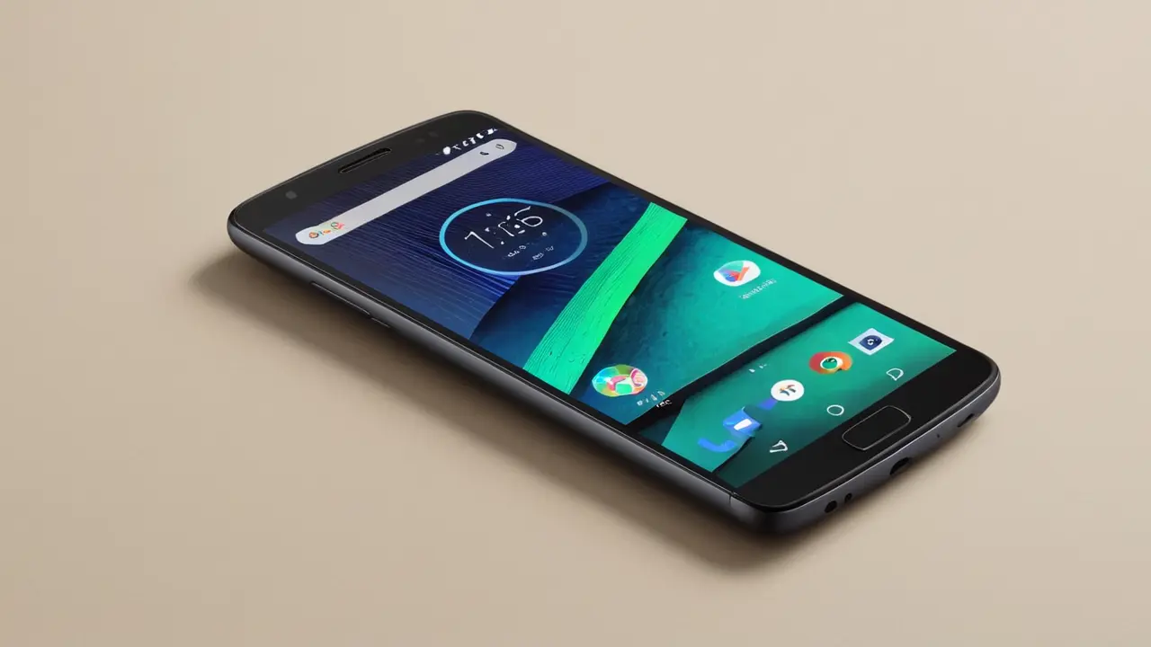 Ilustración moderna de un smartphone veloz