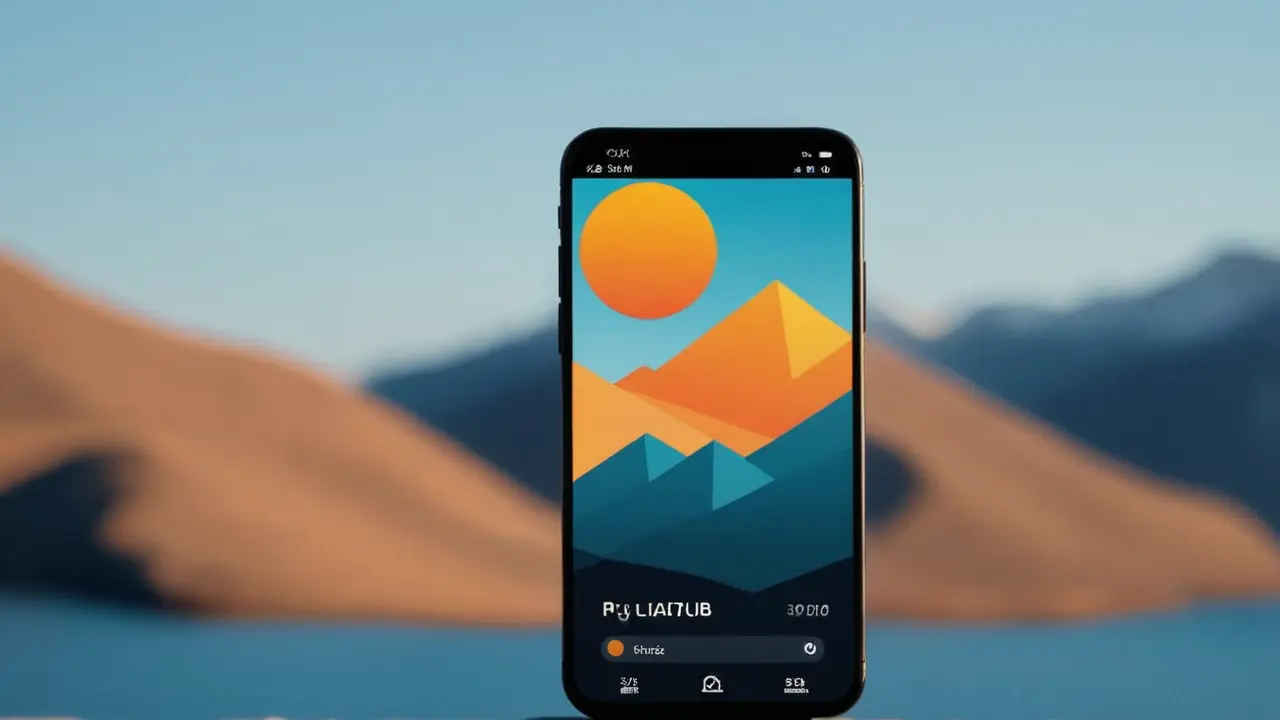 Diseño minimalista de un smartphone tecnológico