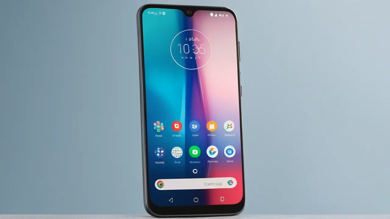 Ilustración vectorial minimalista de un smartphone