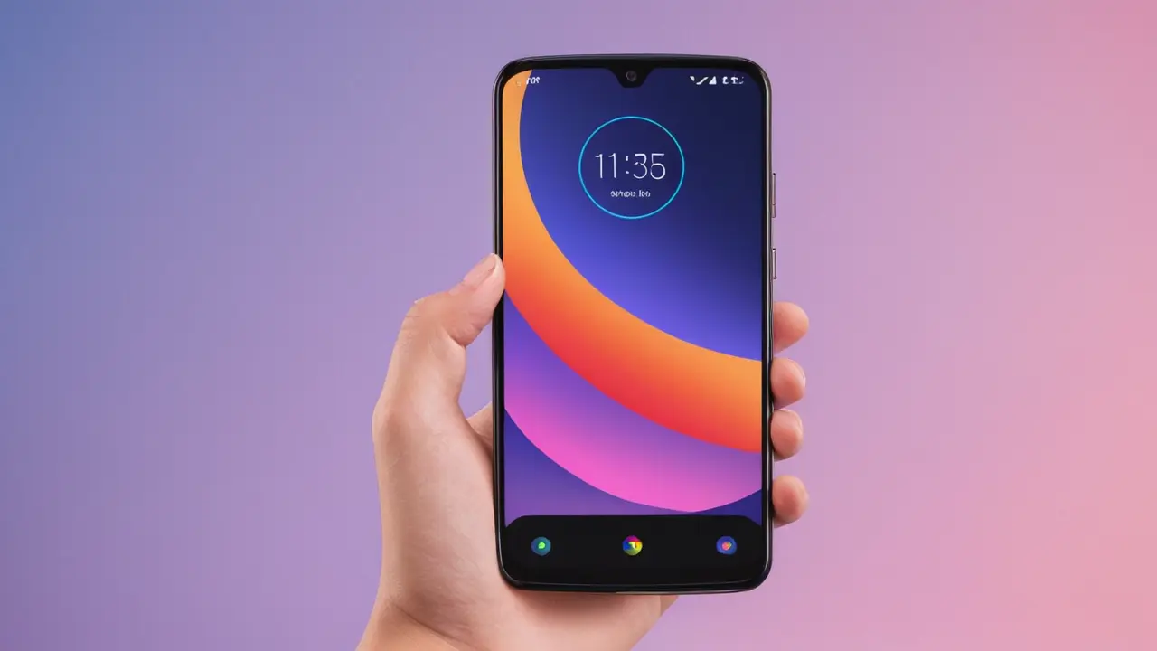 Diseño vectorial de un smartphone moderno