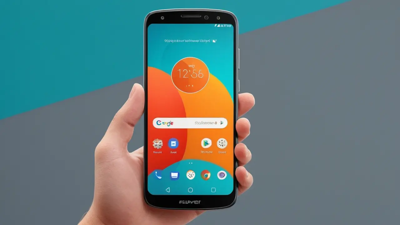 Ilustración vectorial de smartphones con iconos