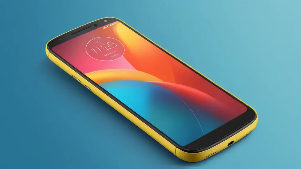 Elegante presentación vectorial de móviles Moto