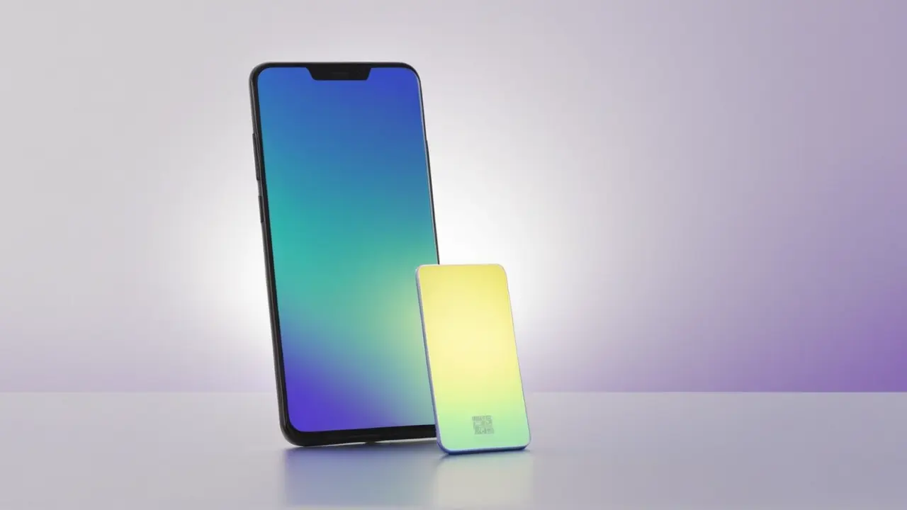 Ilustración tecnológica de un smartphone moderno