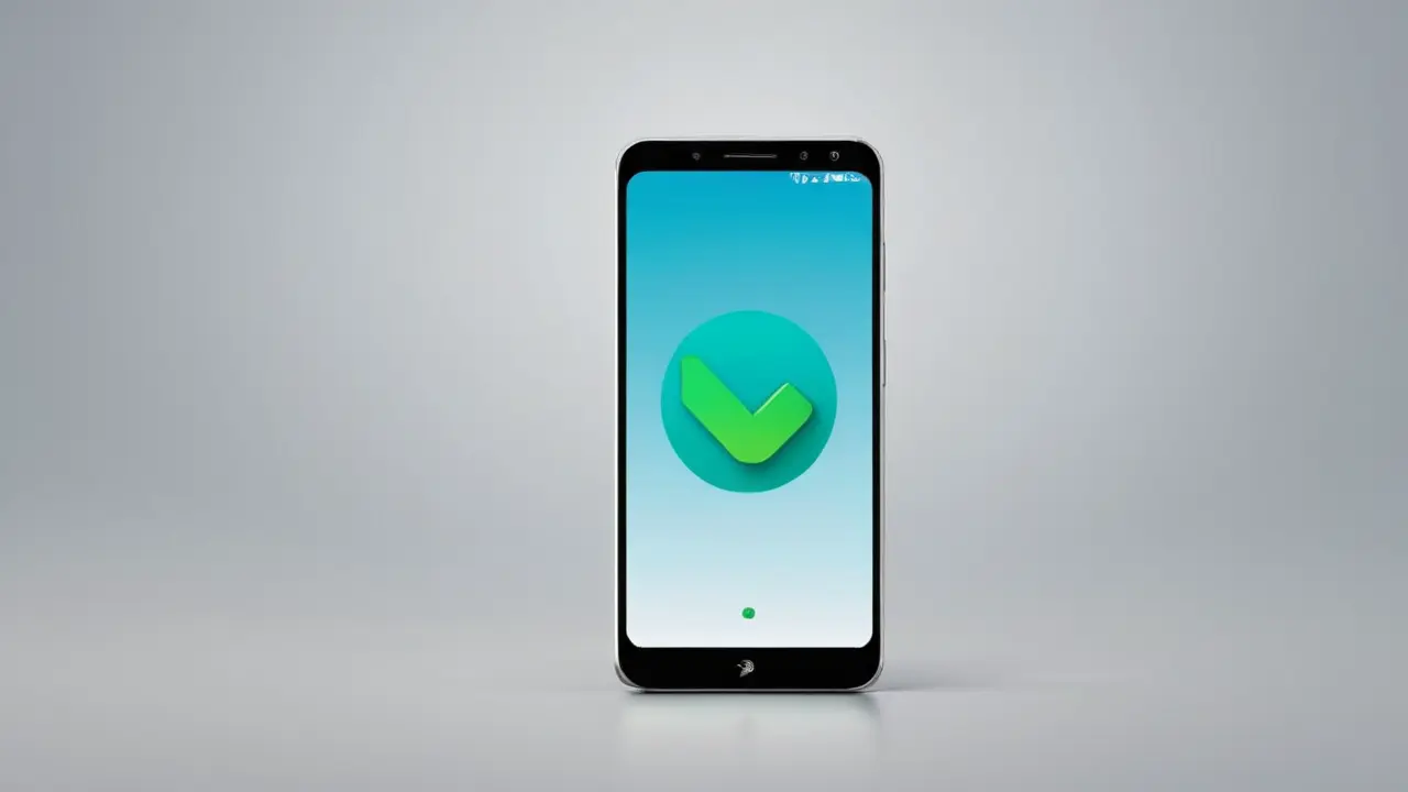 Smartphone con interfaz minimalista y profesional