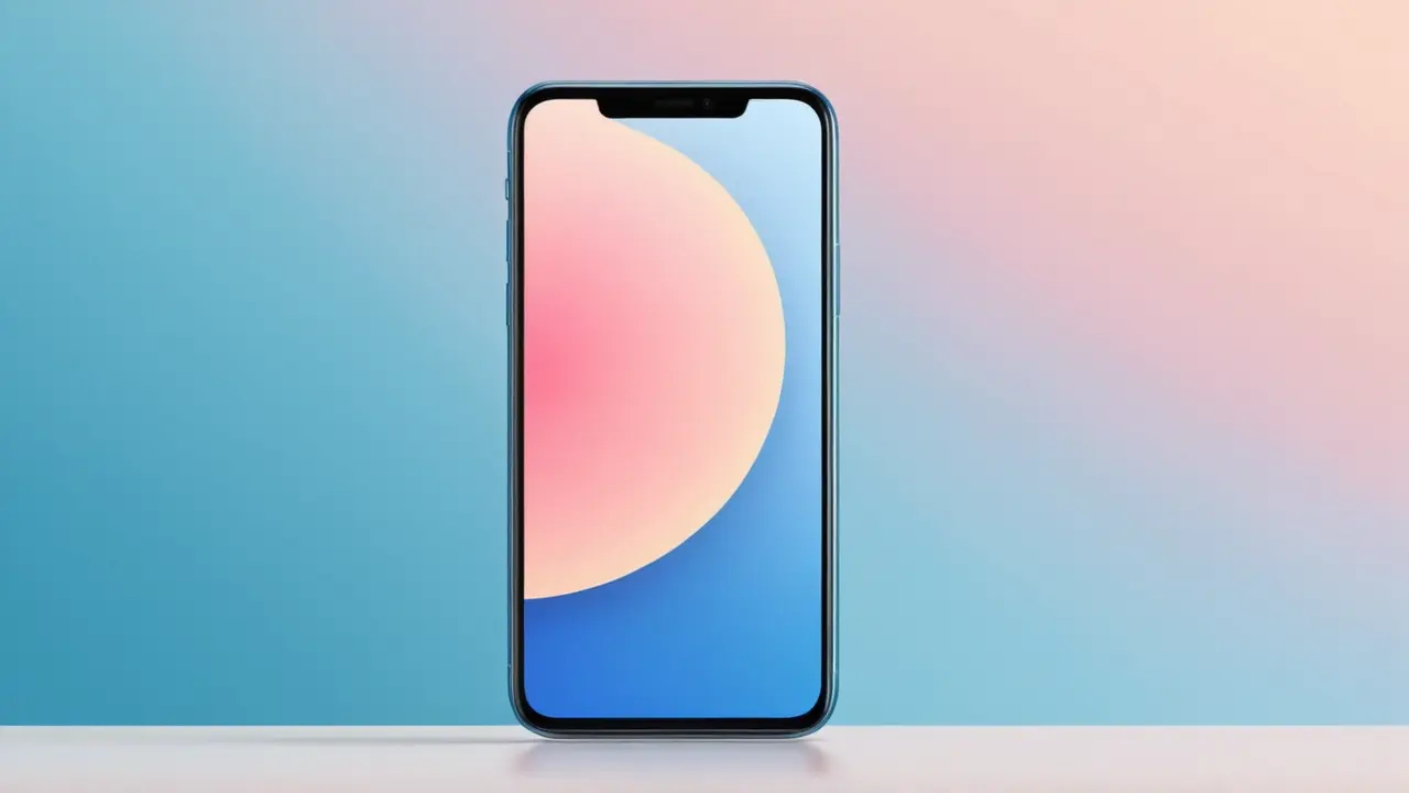 Ilustración vectorial minimalista de un smartphone