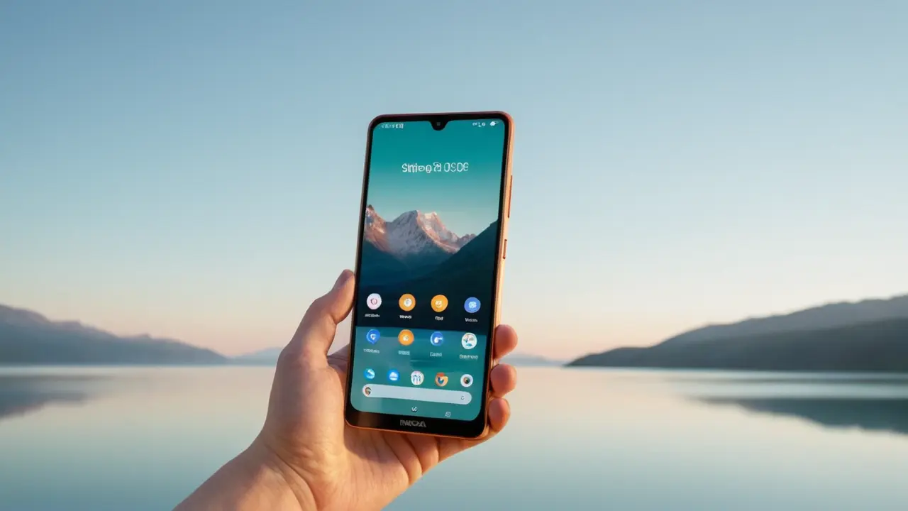 Diseño vectorial profesional de un smartphone