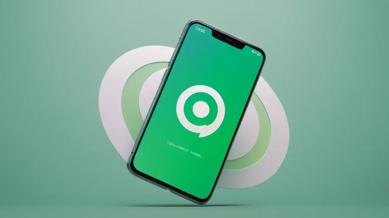 Diseño minimalista de smartphone, batería y 5G