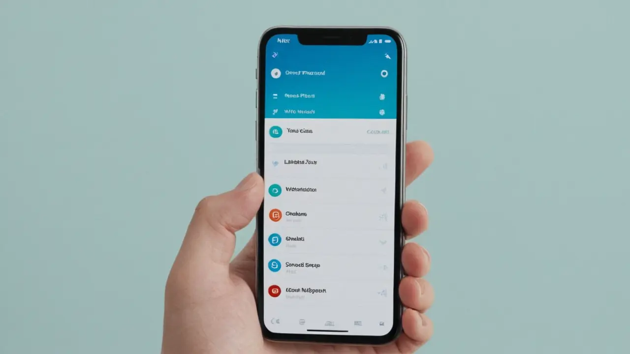 Mano desactivando notificaciones en el móvil