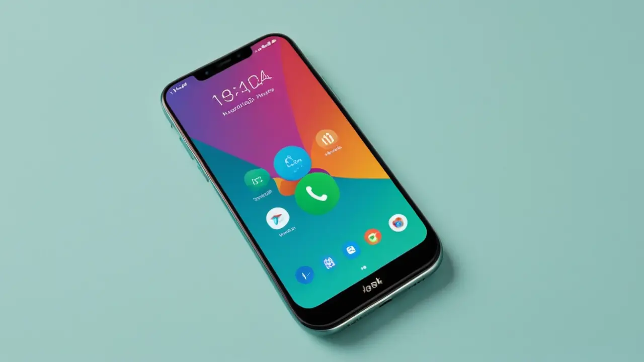 Interfaz de smartphone moderna y optimizada