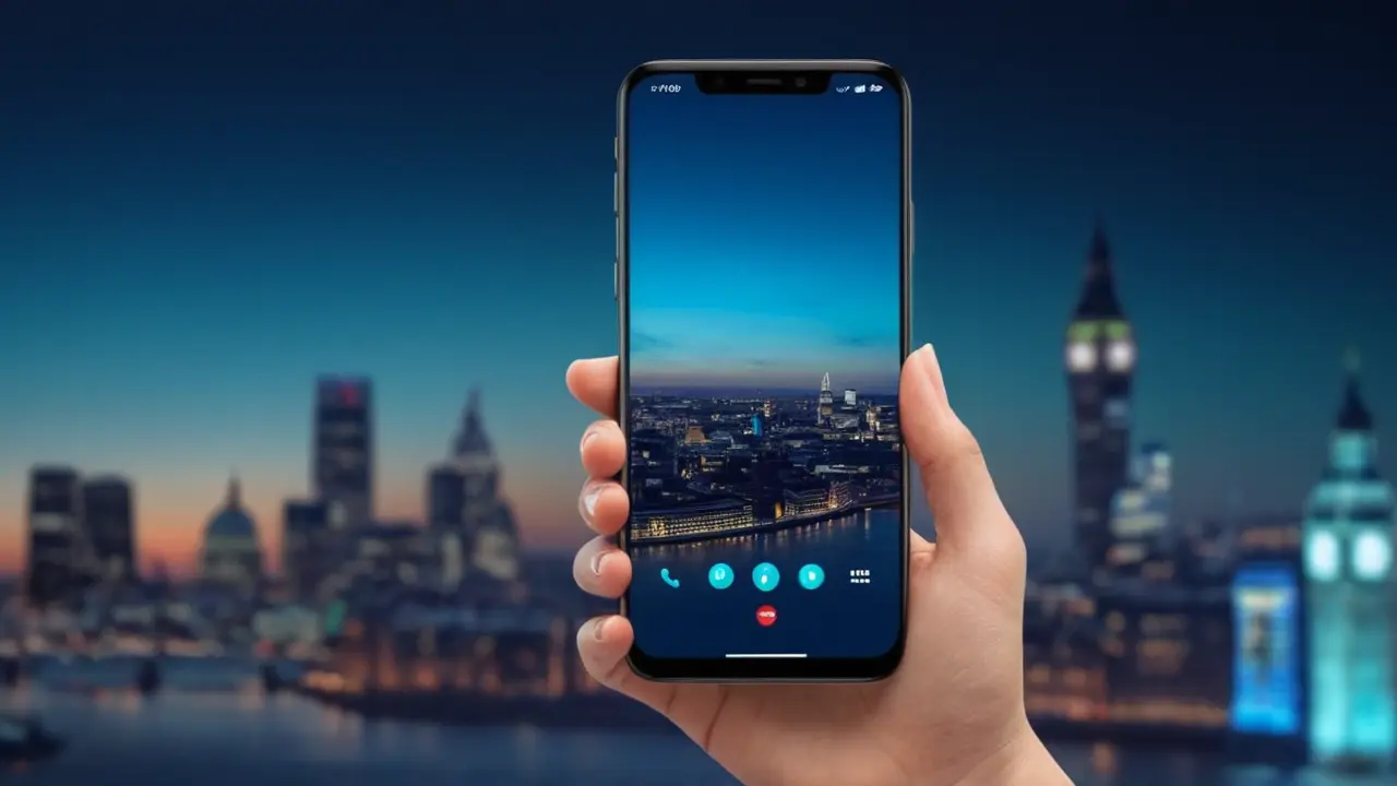 Ilustración de smartphone con batería llena