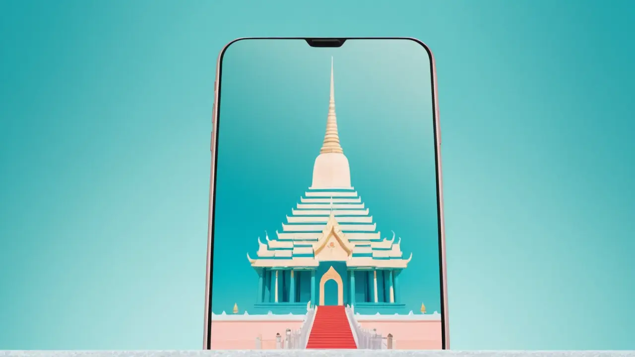 Ilustración vectorial de un smartphone moderno