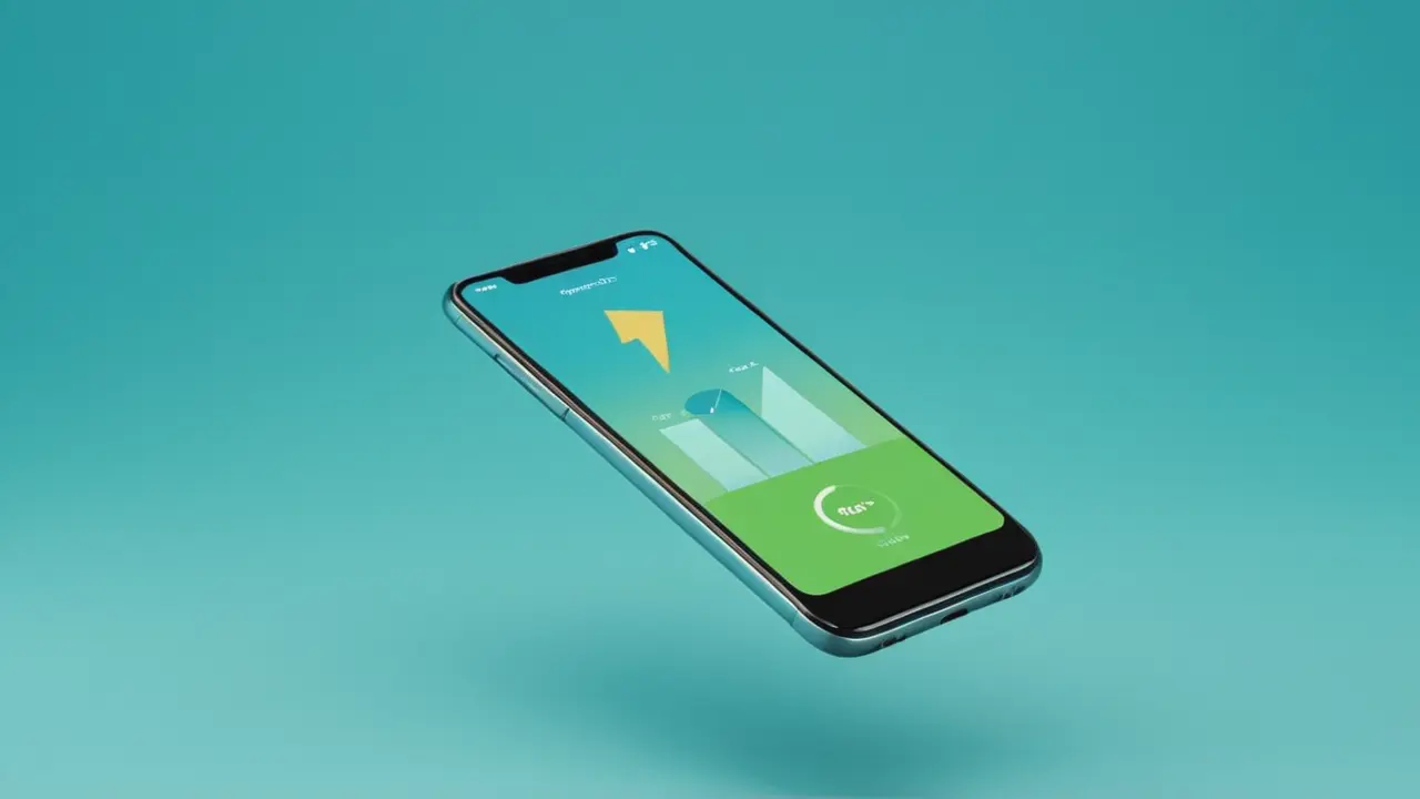 Ilustración de un móvil con rendimiento optimizado
