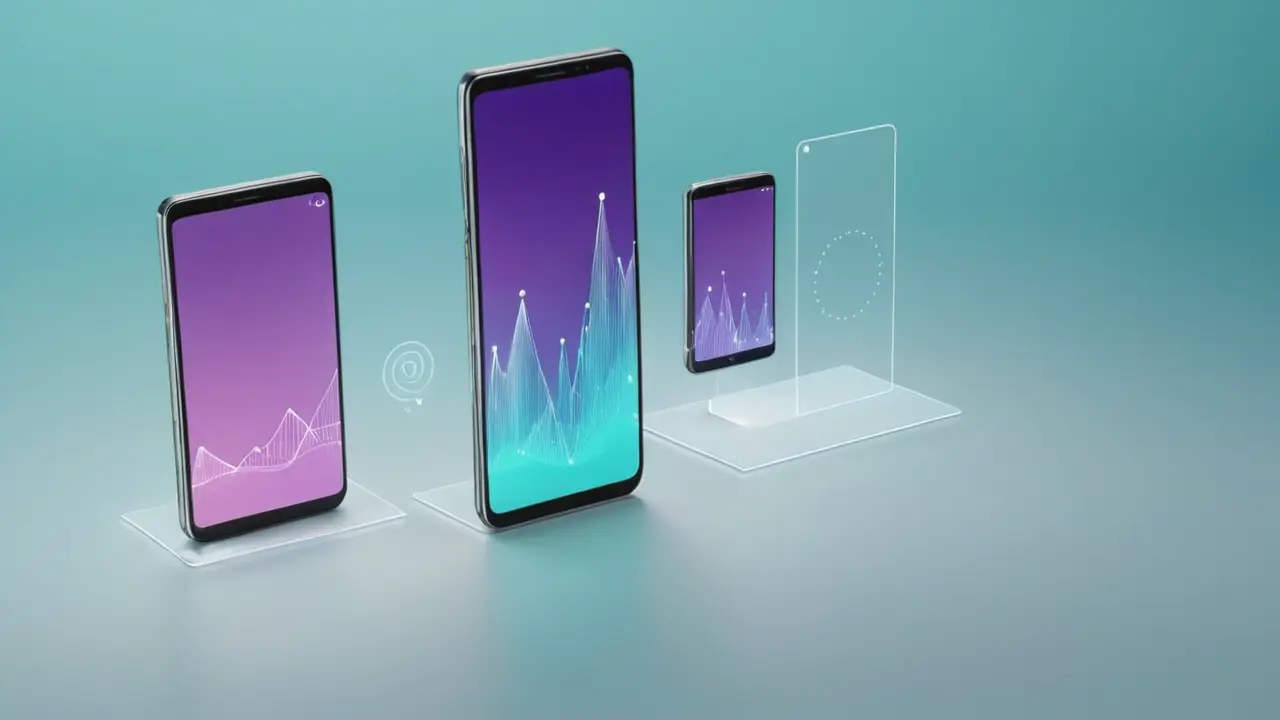 Ilustración tecnológica de un smartphone moderno
