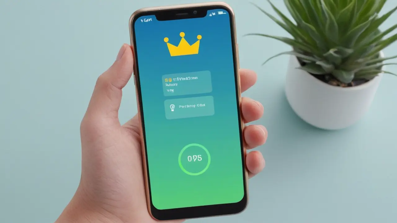 Presentación profesional de un smartphone premium