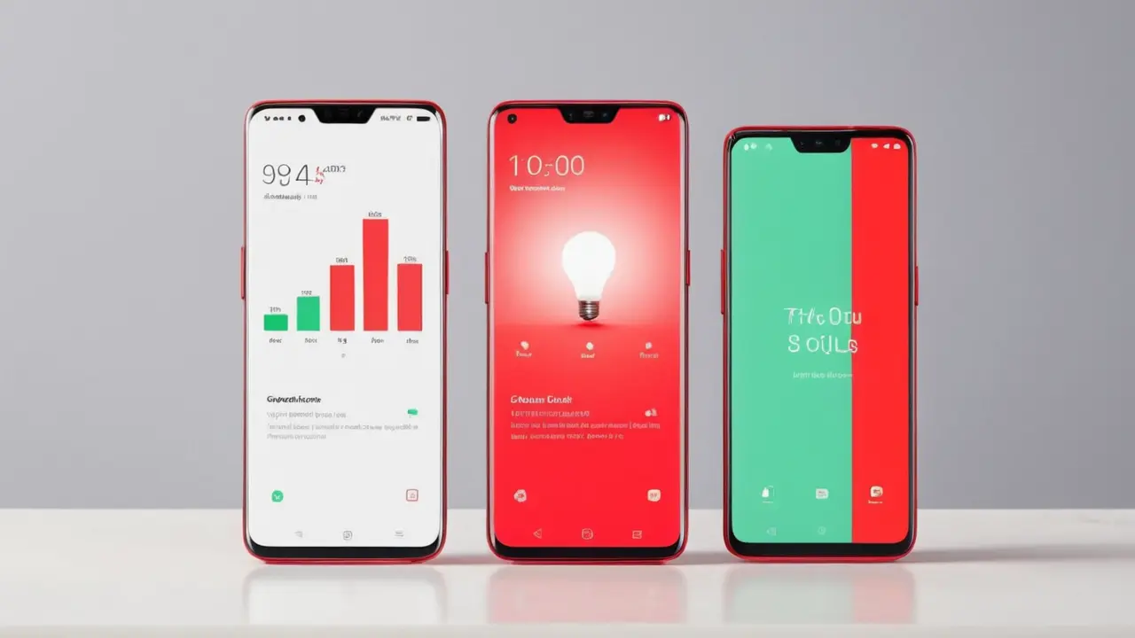 Comparativa visual de móviles OPPO y OnePlus