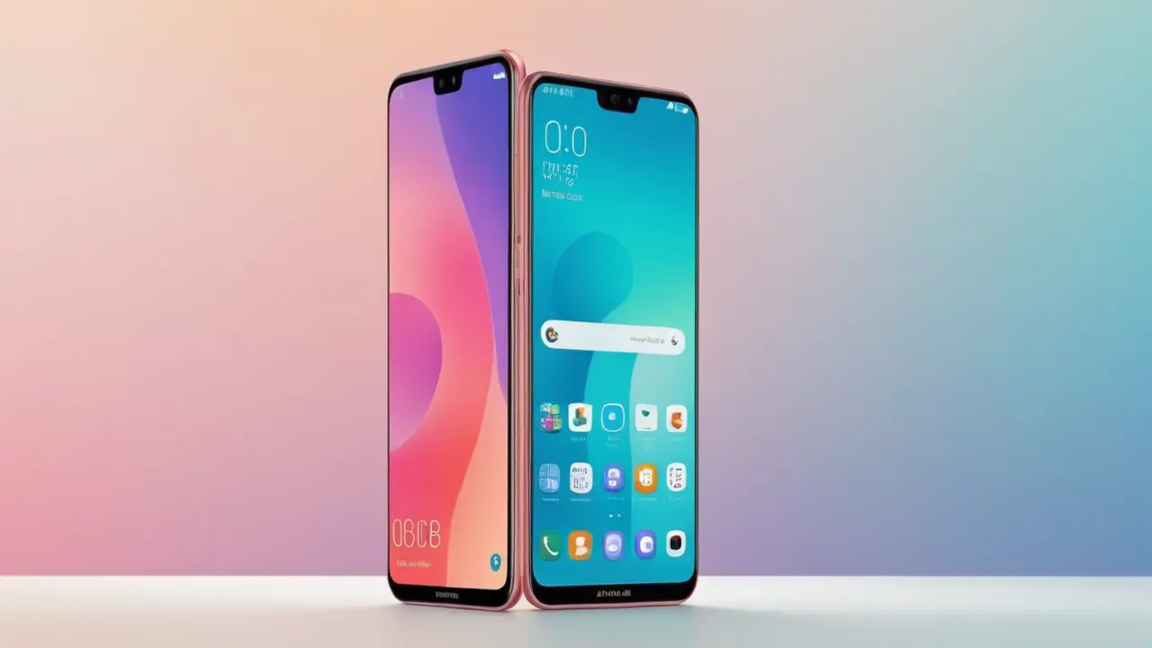 Vector minimalista de una interfaz móvil fluida
