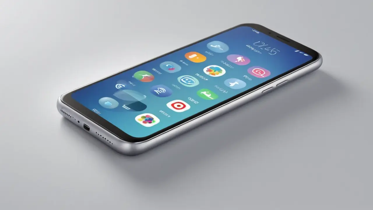 Ilustración tecnológica de un smartphone conectado