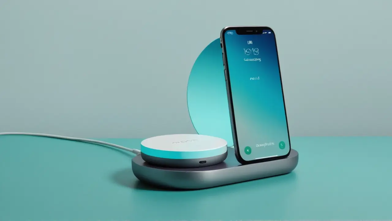Concepto de conectividad avanzada de un móvil