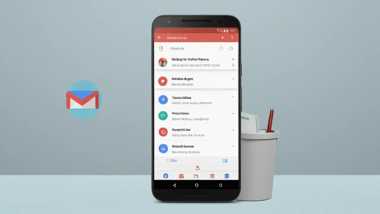 Ilustración de la gestión del correo móvil