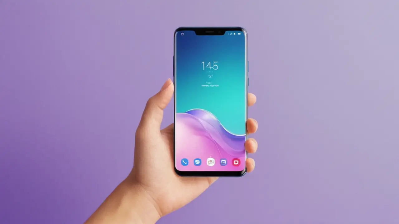 Ilustración profesional de un smartphone con 5G