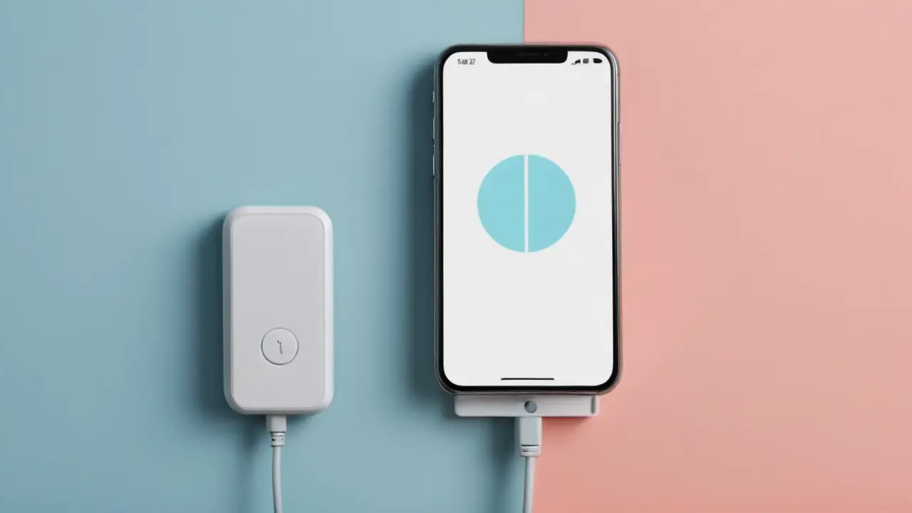 Análisis vectorial minimalista de carga de móvil