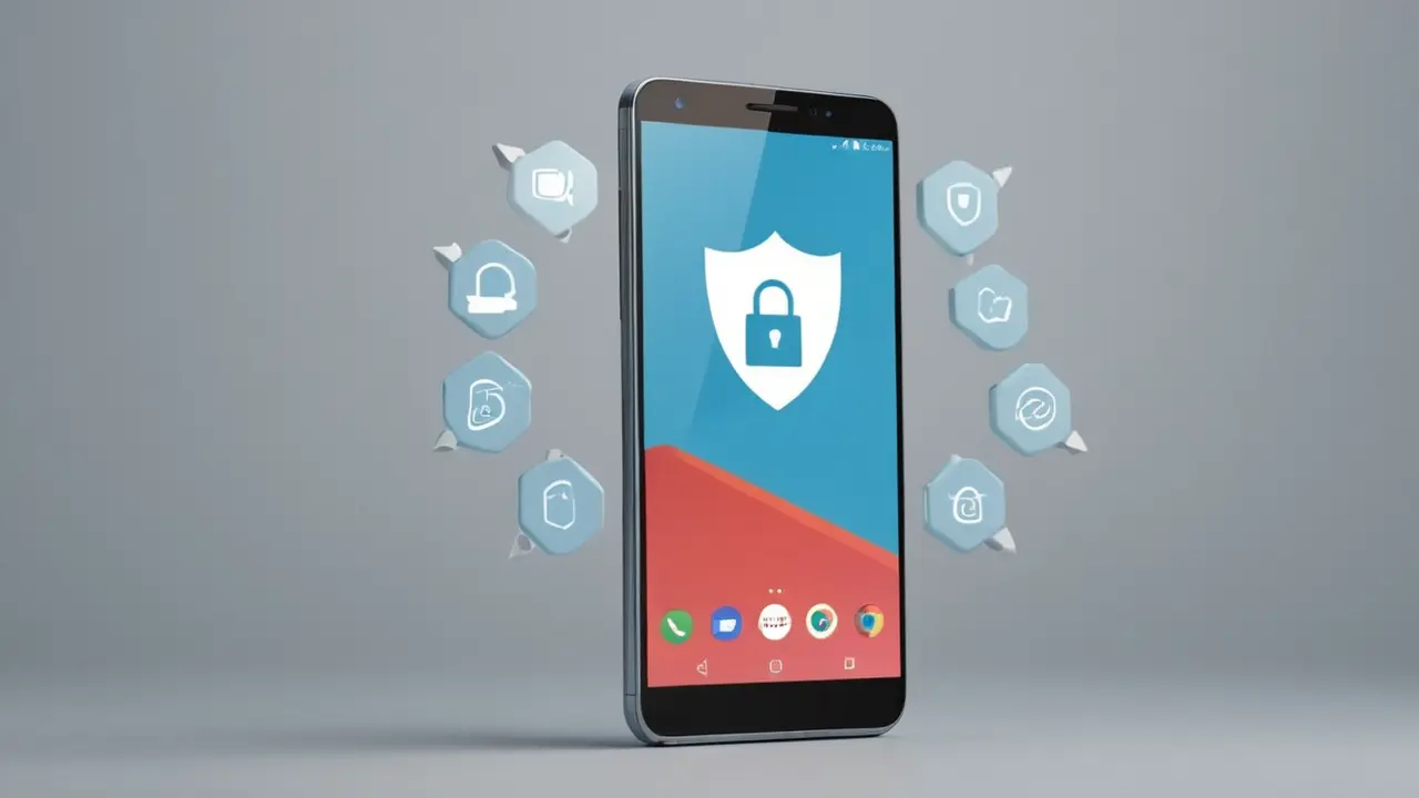 Icono corporativo de seguridad para móvil