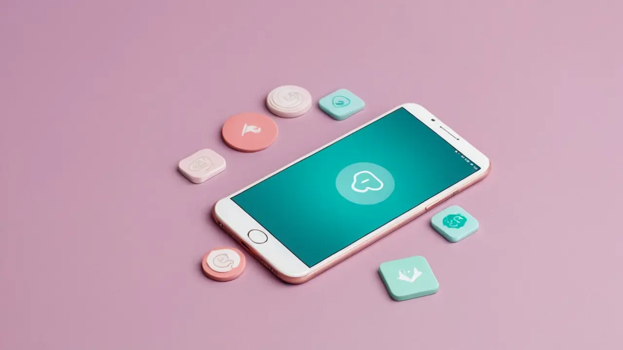 Ilustración minimalista de error en app móvil