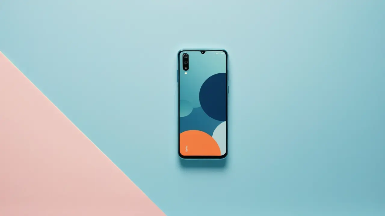 Ilustración vectorial minimalista de un smartphone
