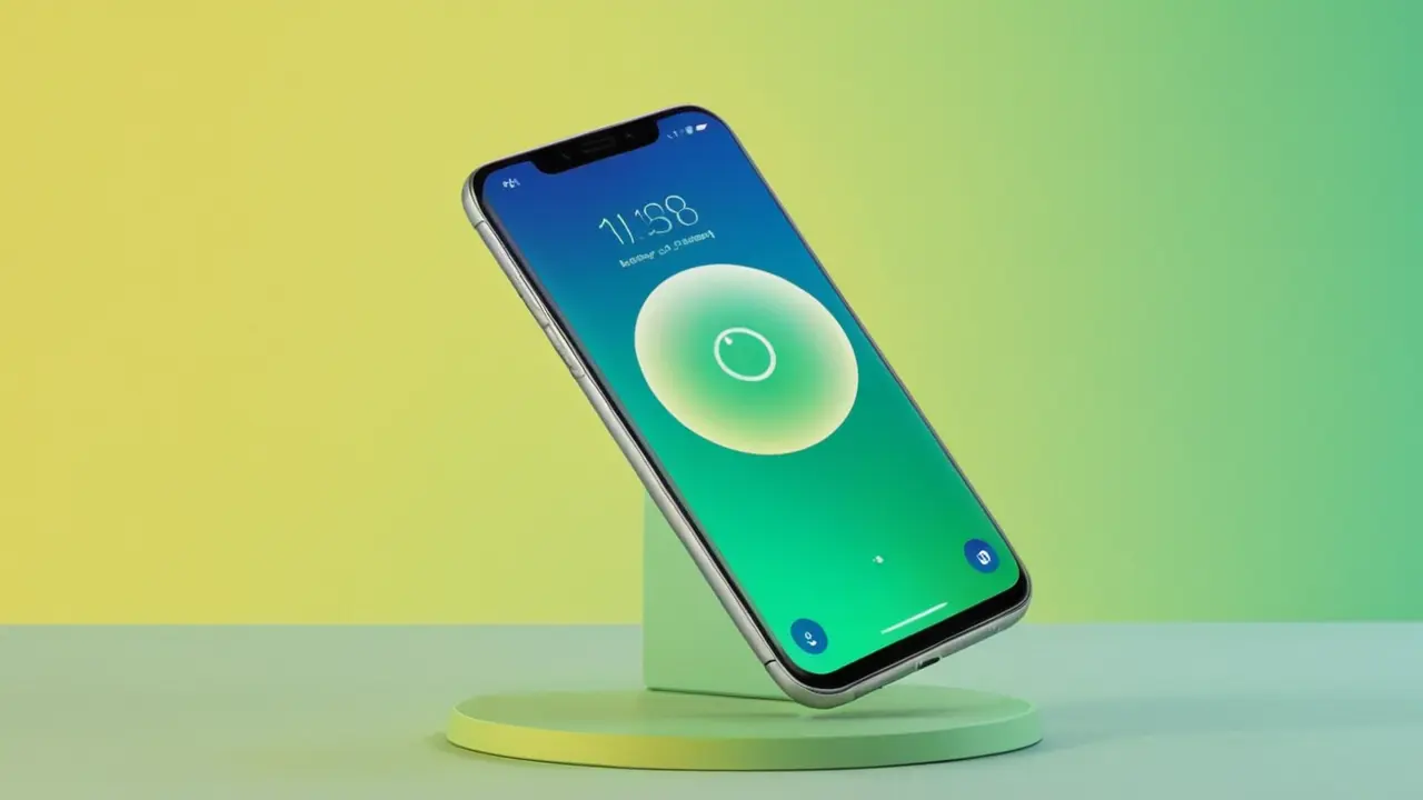 Concepto visual de un móvil tecnológico