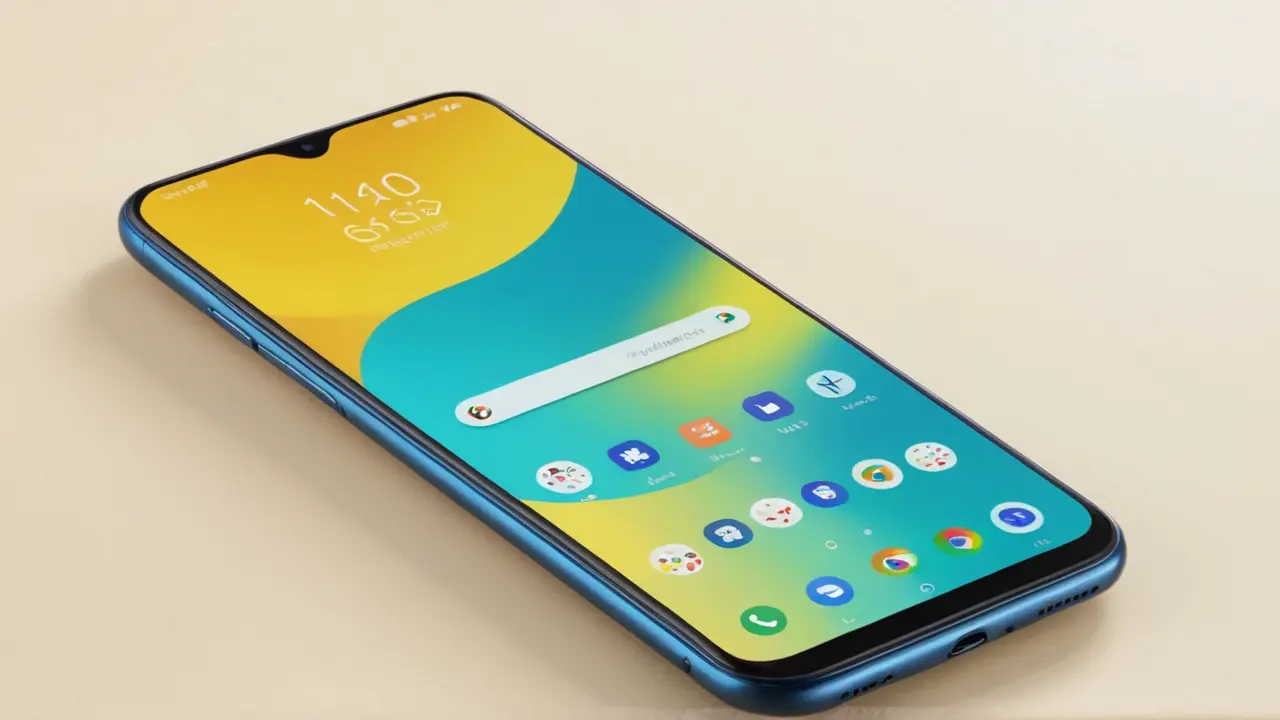 Diseño vectorial moderno de un smartphone