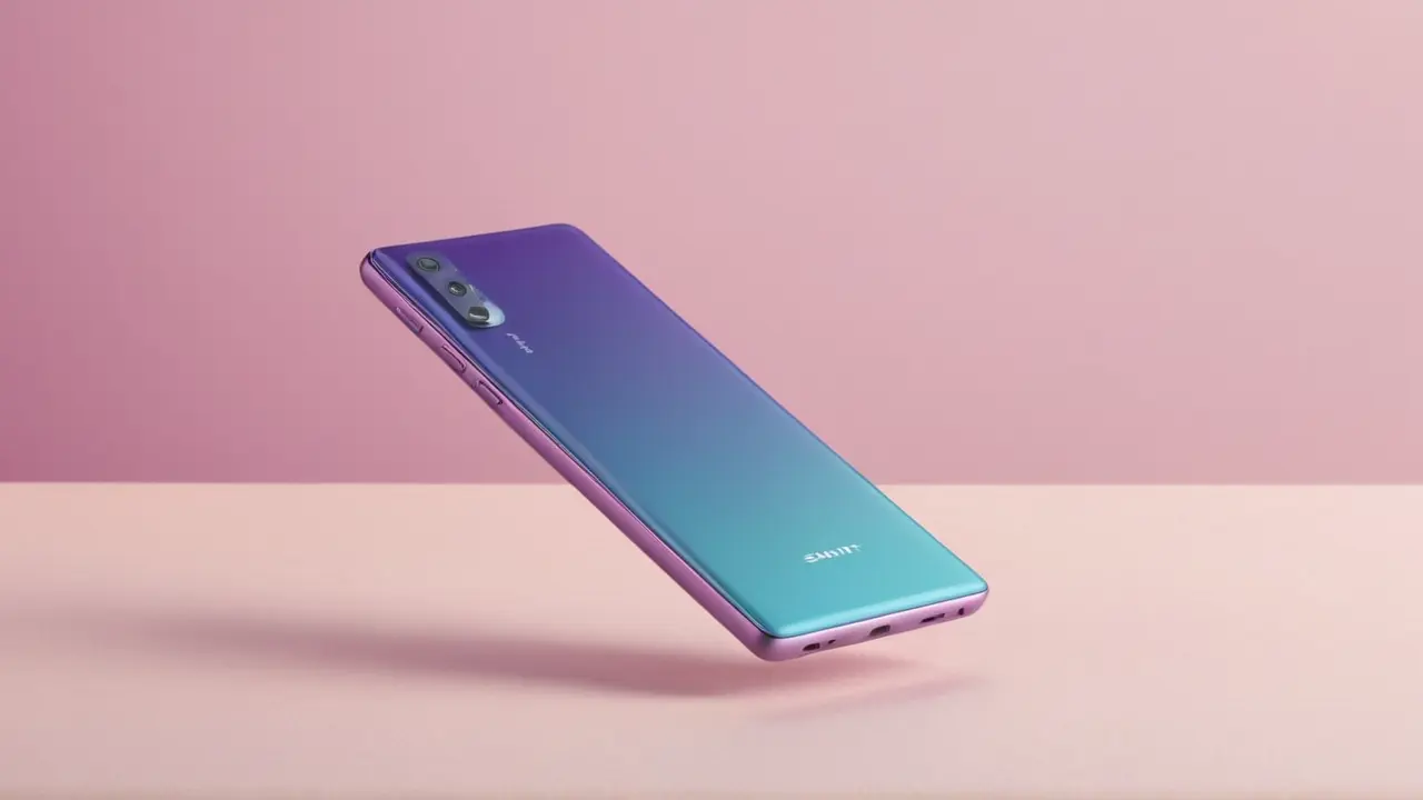 Ilustración tecnológica minimalista de un smartphone