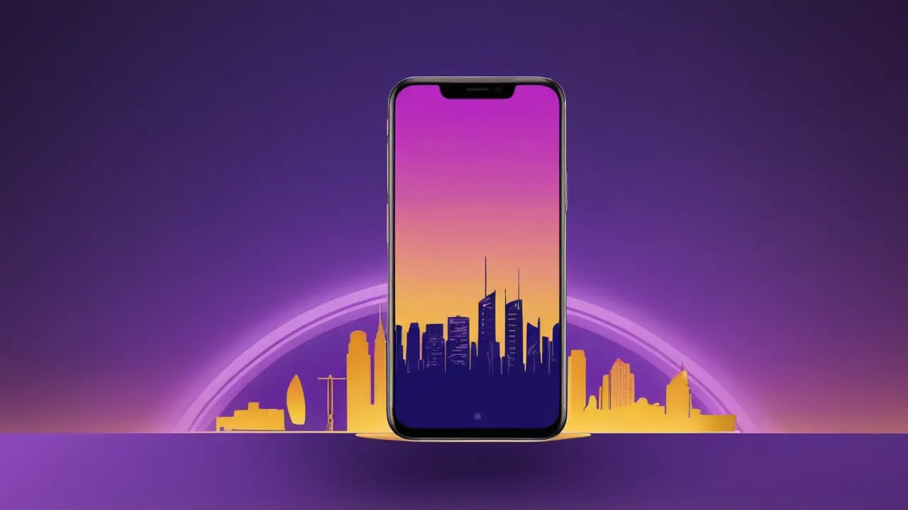 Smartphone minimalista con conectividad urbana