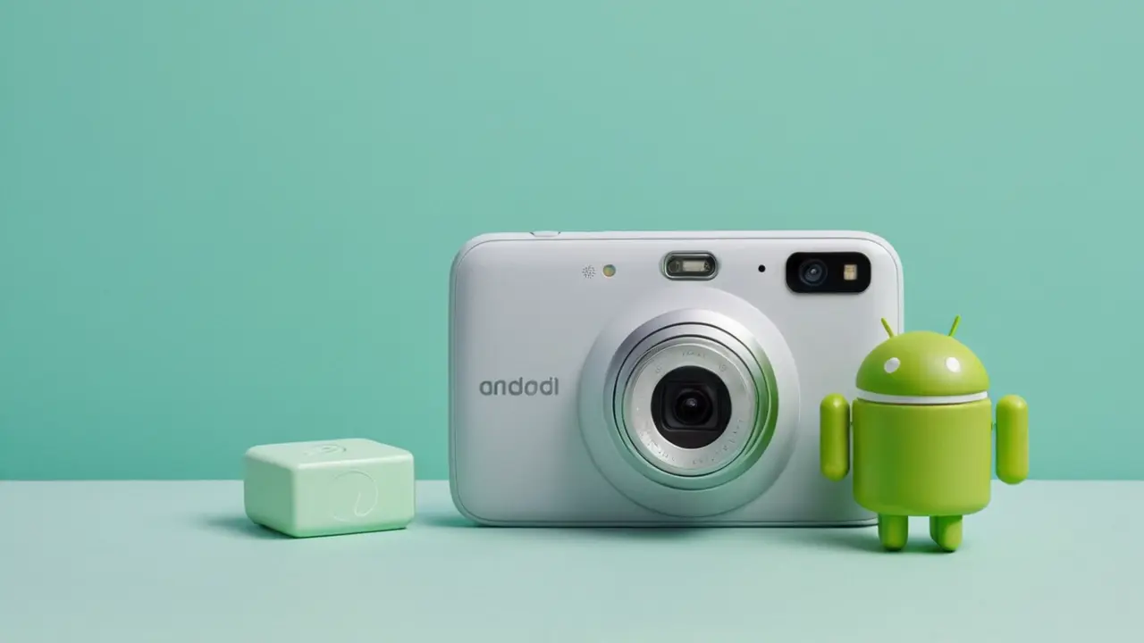 Smartphone minimalista con el logo Android Go