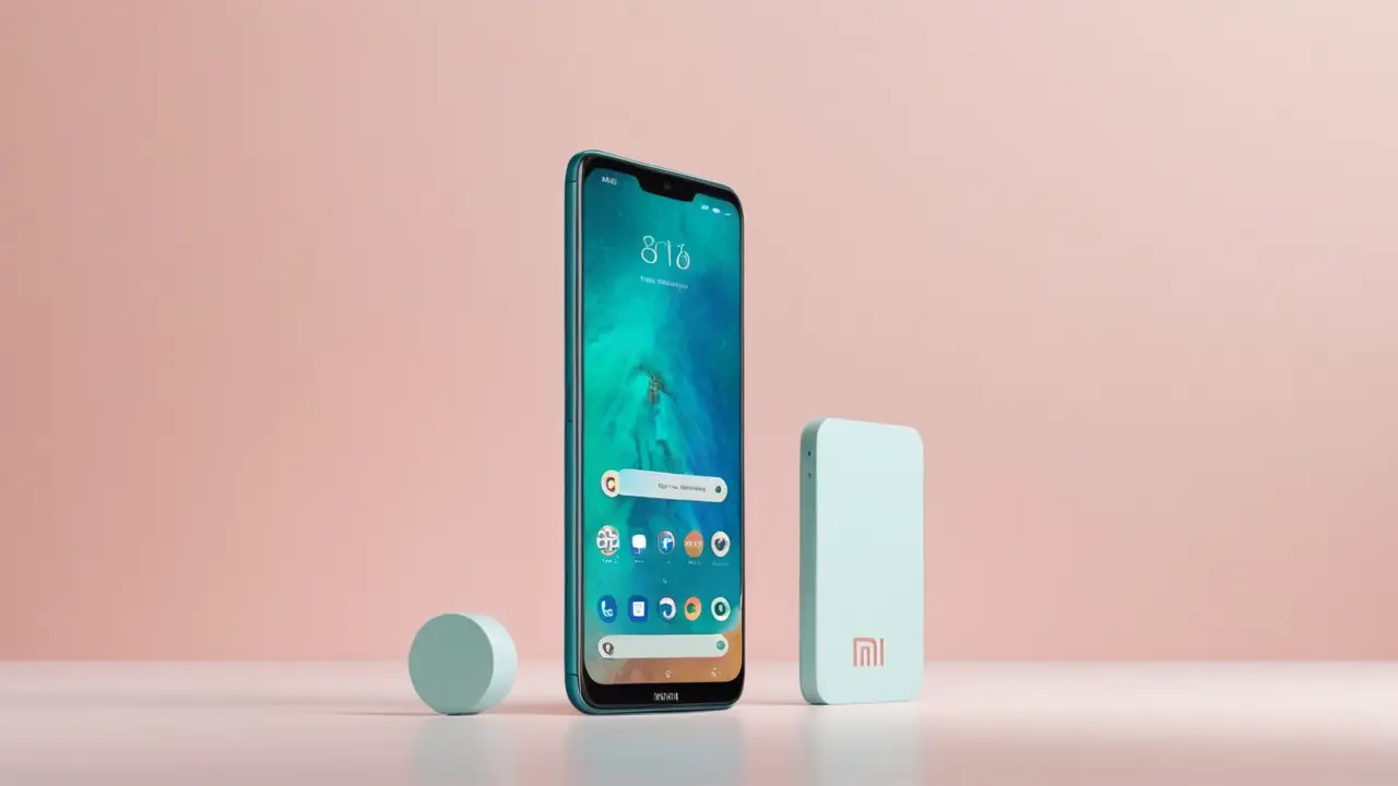 Ilustración vectorial minimalista de interfaz móvil