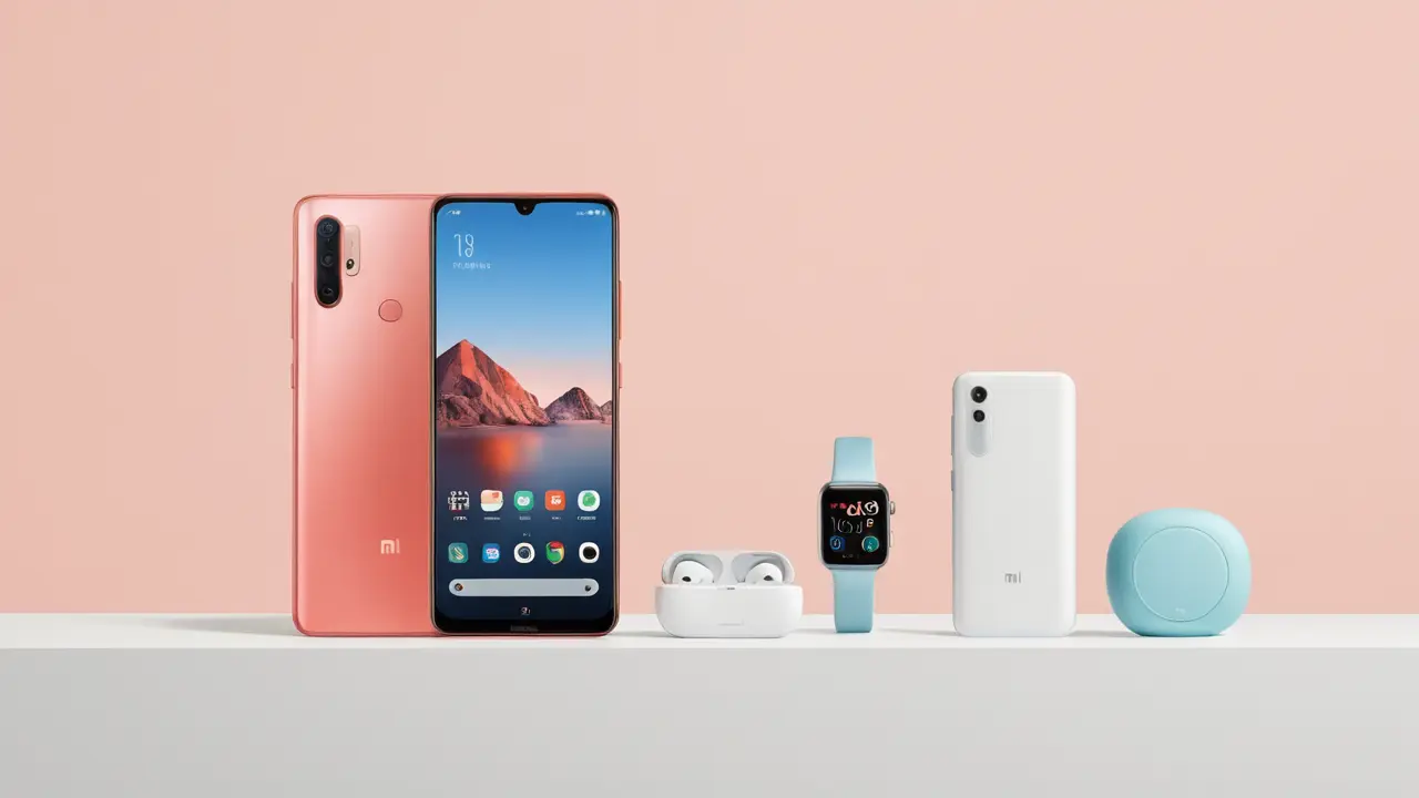 Presentación minimalista del ecosistema tecnológico Redmi