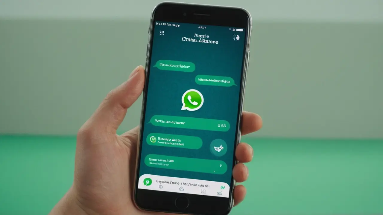 Ilustración de chats automatizados para WhatsApp Business