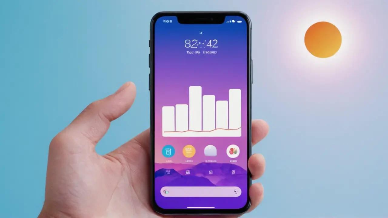 Infografía de smartphone con excelente autonomía