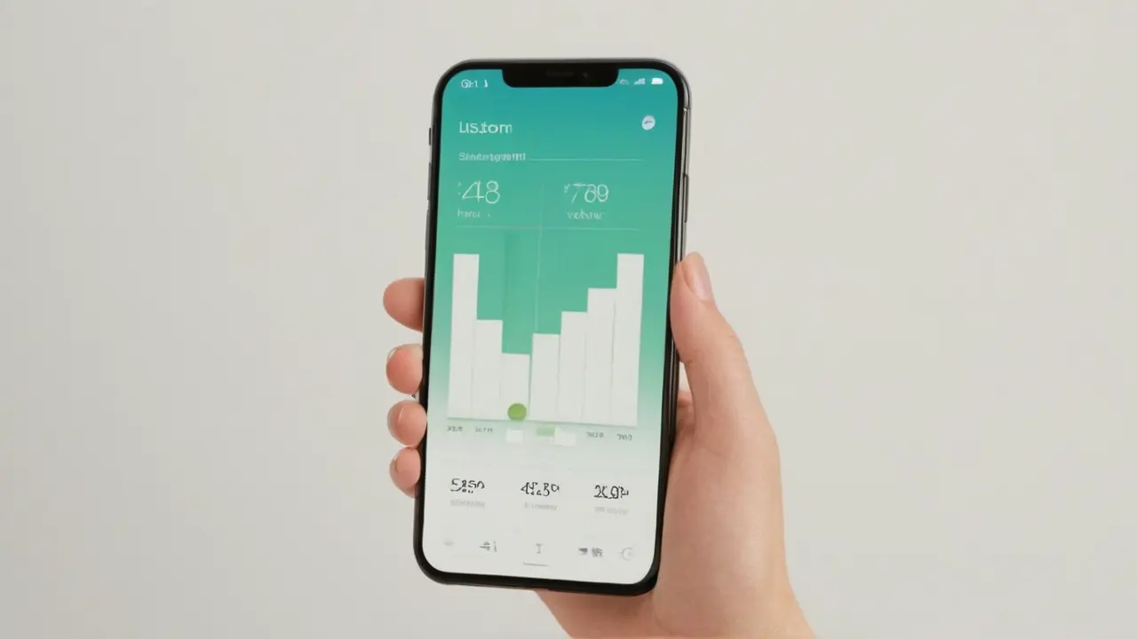 Ilustración de smartphone con iconos de funciones