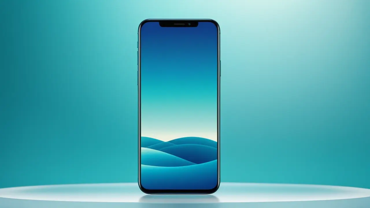 Ilustración tecnológica de un smartphone avanzado